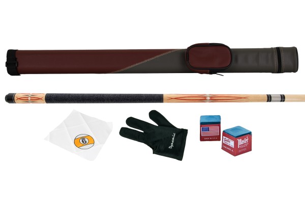 Billard Queue Set "SIKEN" inkl. Köcher & Zubehör